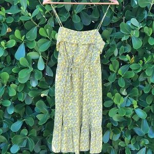 Golden Birds Silk Dress